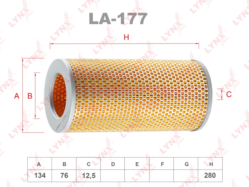 LYNXAUTO LA177 Фильтр воздушный