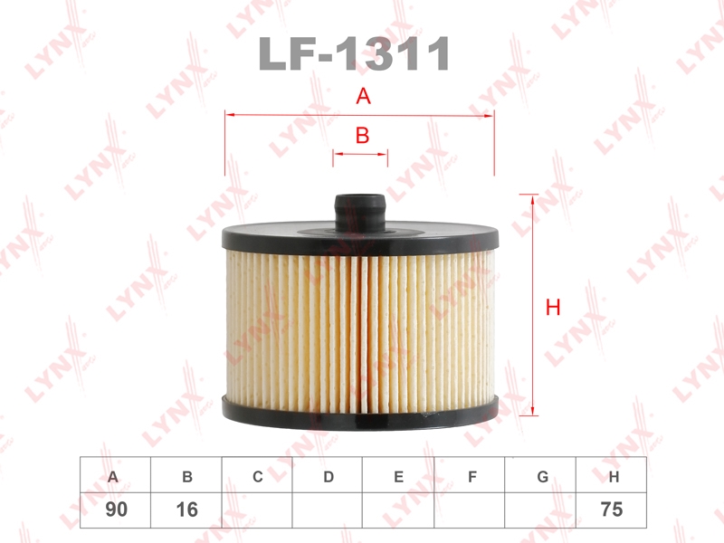 LYNXAUTO LF1311 Фильтр топливный (картридж)
