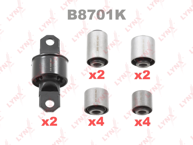 LYNXAUTO B8701K B8701K Комплект сайлентблоков LYNXauto