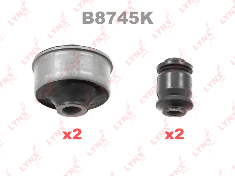 LYNXAUTO B8745K Комплект сайлентблоков / Рычагов / Перед. подв. B8745K