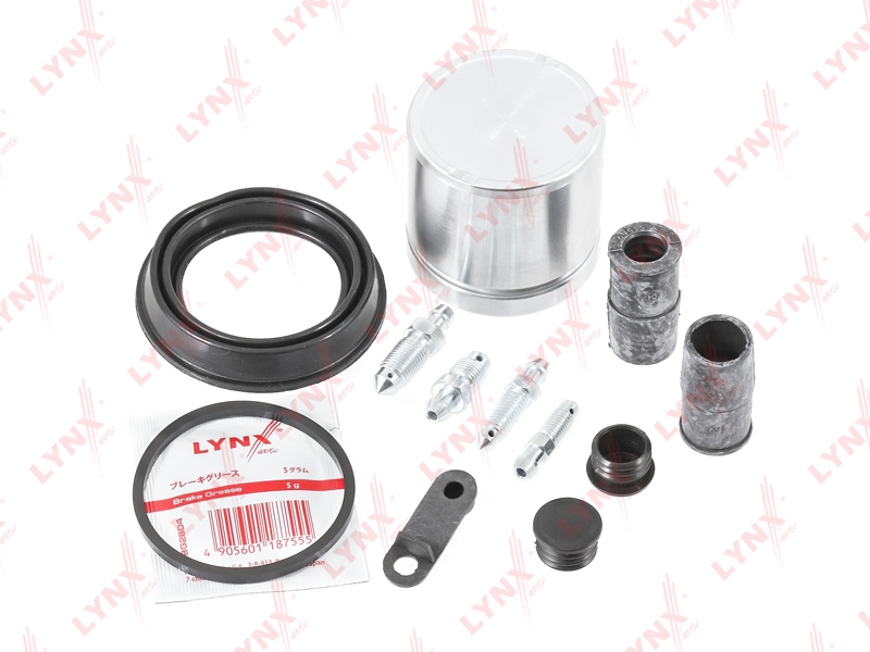 LYNXAUTO BC6396 Рем.к-т суппорта+поршень PEUGEOT 207/MAZDA 3 05-