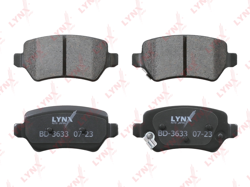 LYNXAUTO BD3633 Колодки тормозные дисковые | зад |