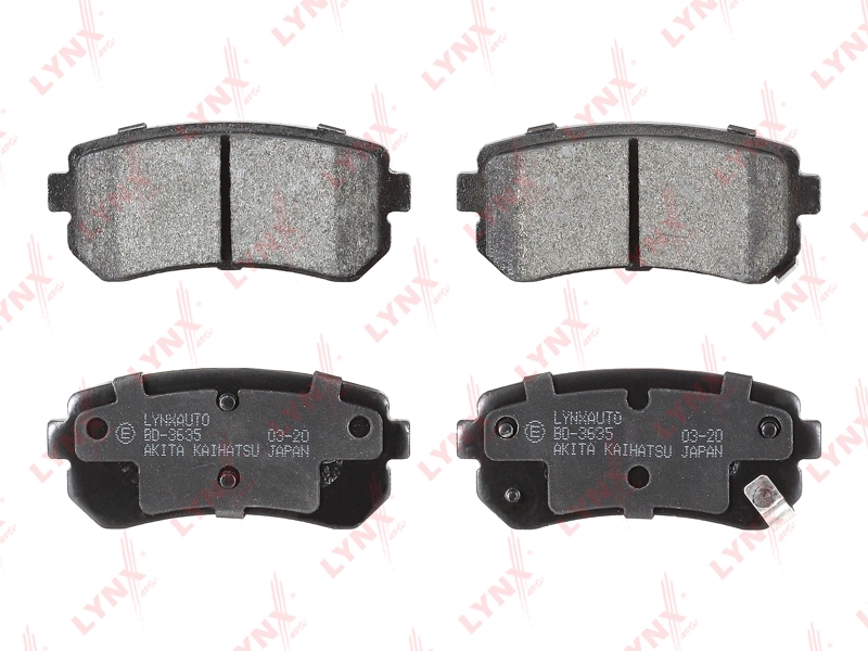 LYNXAUTO BD3635 Колодки тормозные задние BD-3635