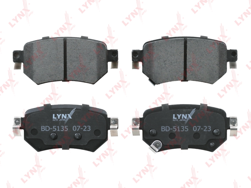 LYNXAUTO BD5135 Колодки тормозные дисковые | зад прав/лев |