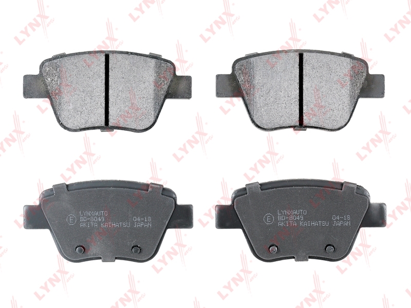 LYNXAUTO BD8049 Колодки тормозные SKODA OCTAVIA 04-/SUPERB 08-/VW CADDY/TOURAN 10- зад.
