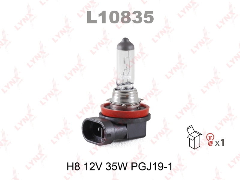 LYNXAUTO L10835 Лампа галогеновая [H8 12V 35W PGJ9-1]