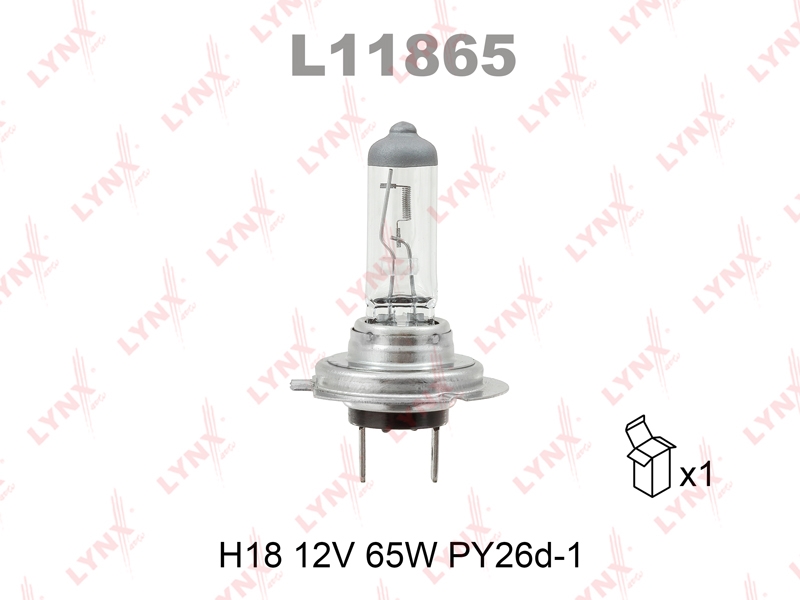 LYNXAUTO L11865 Лампа H18 12V 65W PY26d-1