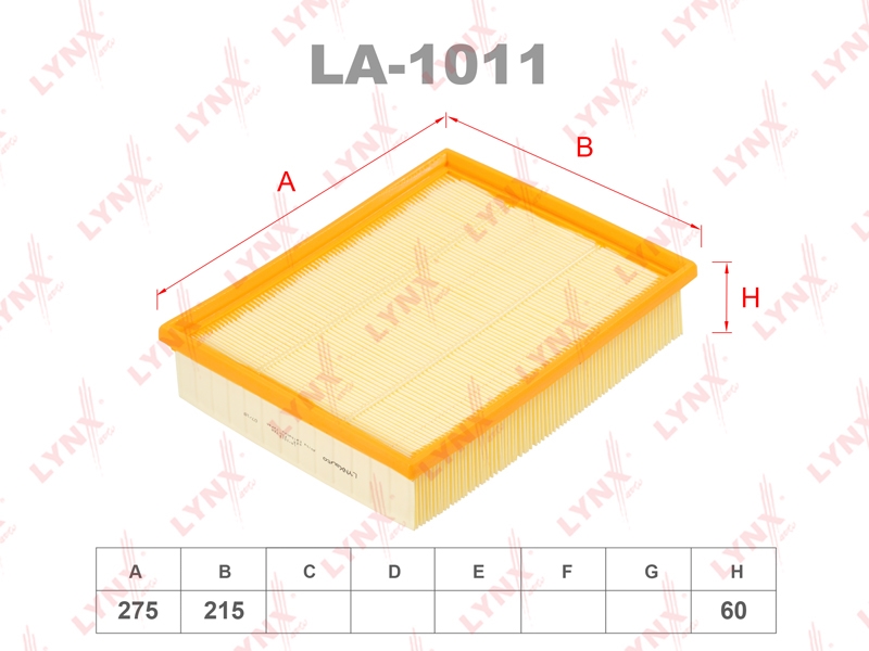 LYNXAUTO LA1011 Фильтр воздушный