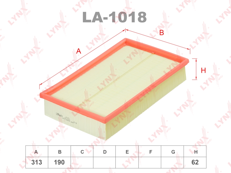 LYNXAUTO LA1018 Фильтр воздушный