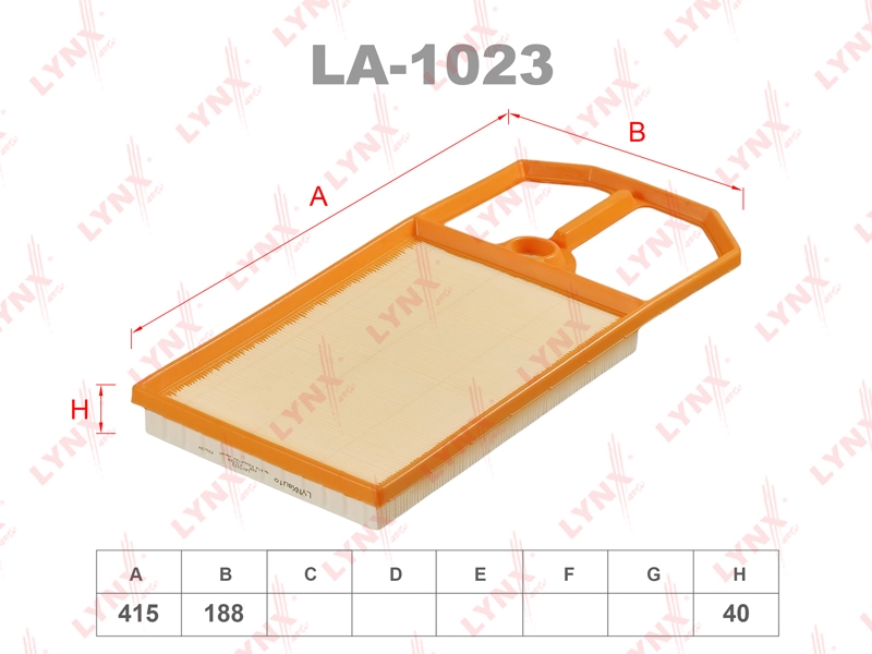 LYNXAUTO LA1023 Фильтр воздушный