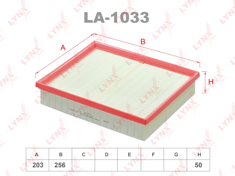LYNXAUTO LA1033 Фильтр воздушный