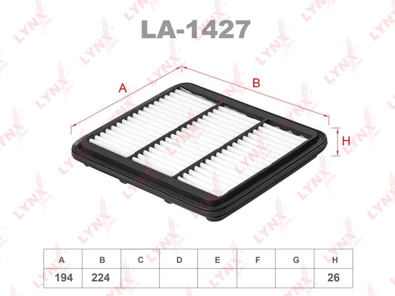 LYNXAUTO LA1427 Фильтр воздушный