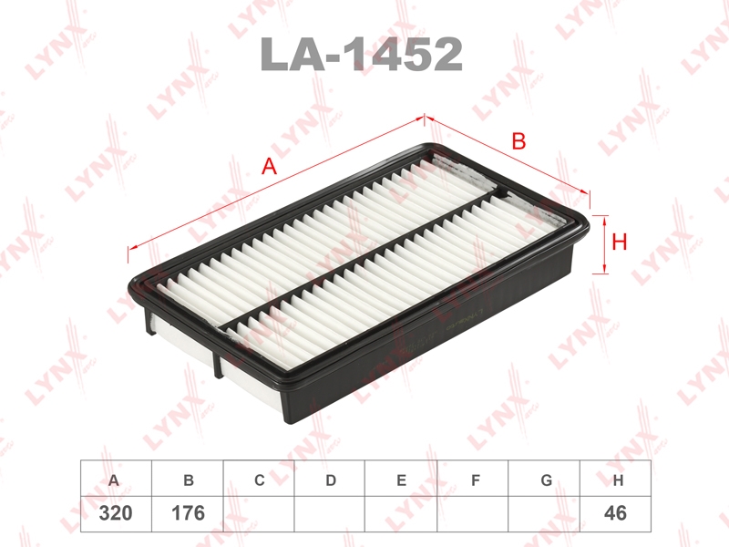 LYNXAUTO LA1452 Фильтр воздушный