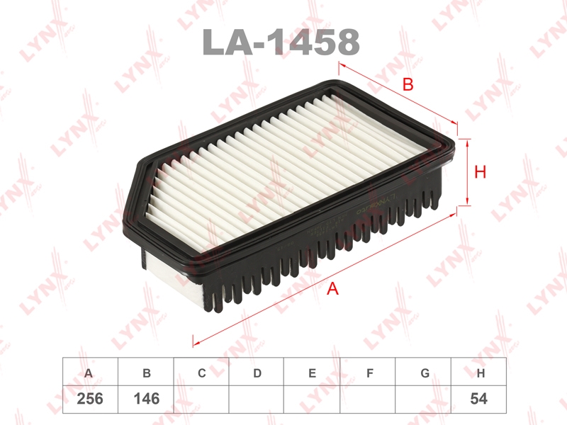 LYNXAUTO LA1458 Фильтр воздушный