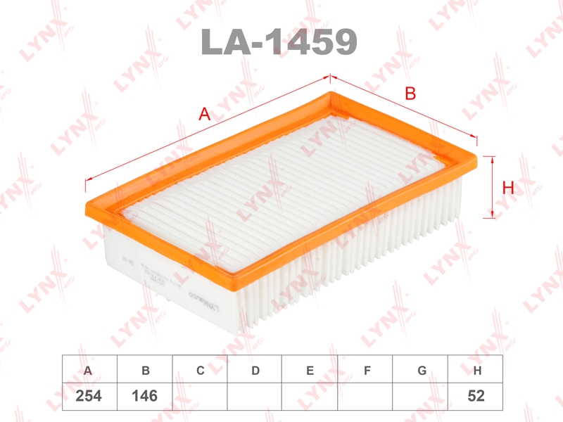 LYNXAUTO LA1459 LA-1459 Фильтр воздушный LYNXauto