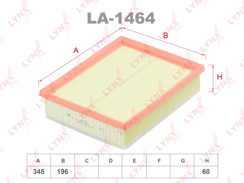 LYNXAUTO LA1464 Фильтр воздушный