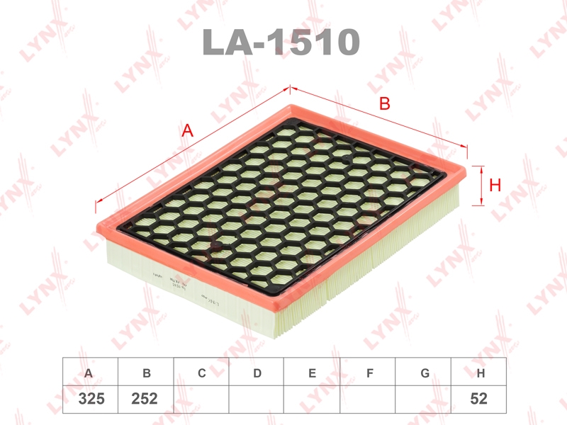 LYNXAUTO LA1510 Фильтр воздушный
