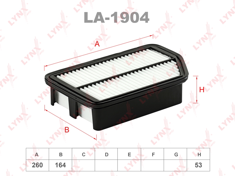 LYNXAUTO LA1904 Фильтр воздушный