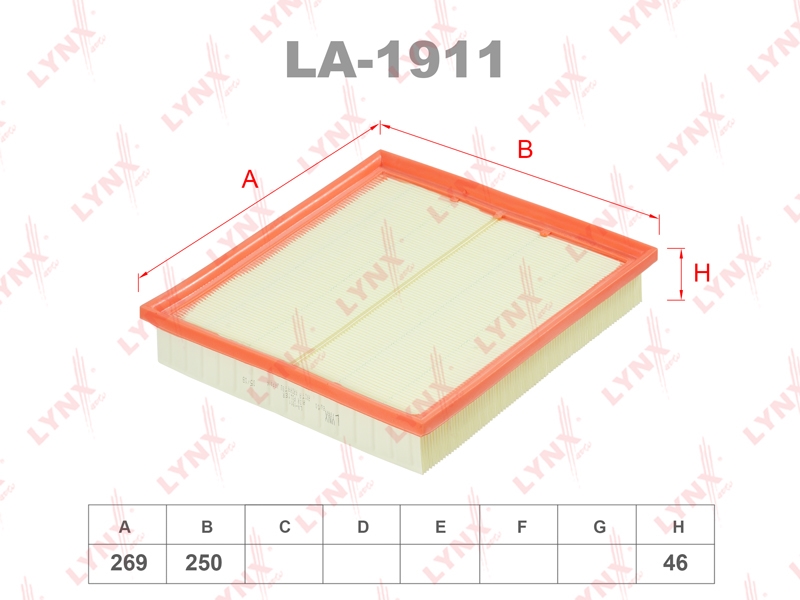 LYNXAUTO LA1911 Фильтр воздушный