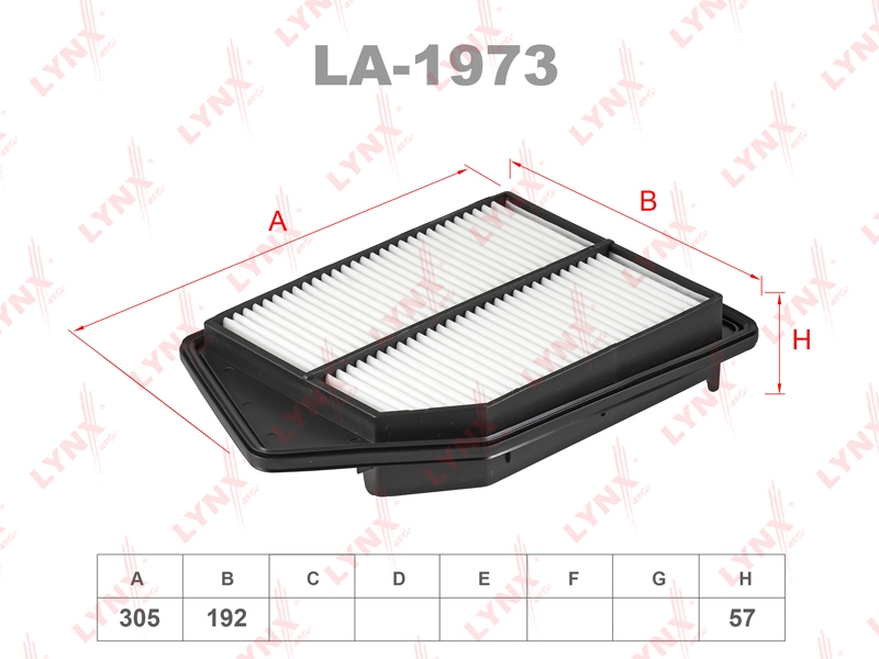 LYNXAUTO LA1973 Фильтр воздушный