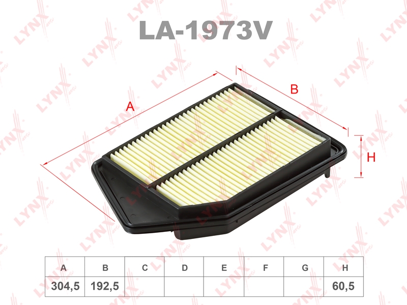 LYNXAUTO LA1973V Фильтр воздушный