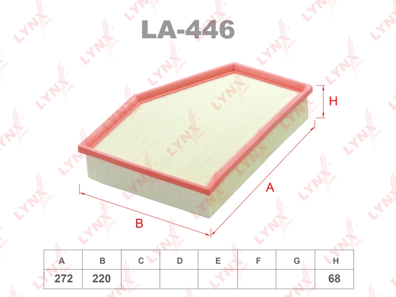 LYNXAUTO LA446 Фильтр воздушный