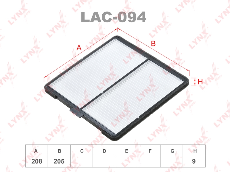 LYNXAUTO LAC094 Фильтр салонный