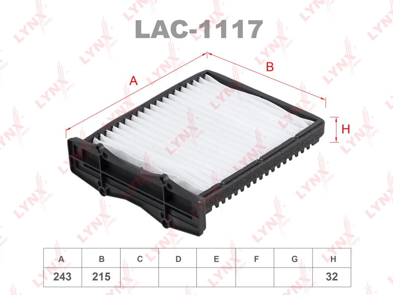 LYNXAUTO LAC1117 Фильтр салонный