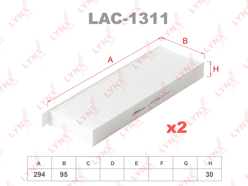 LYNXAUTO LAC1311 Фильтр салона