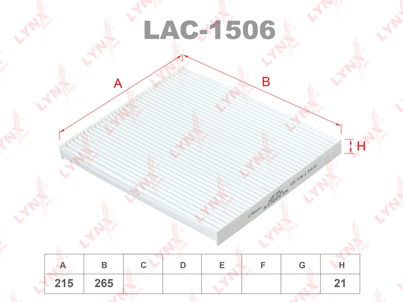 LYNXAUTO LAC1506 Фильтр салона