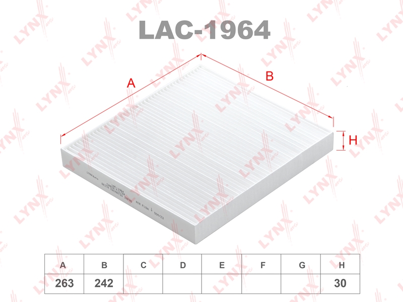 LYNXAUTO LAC1964 Фильтр салонный