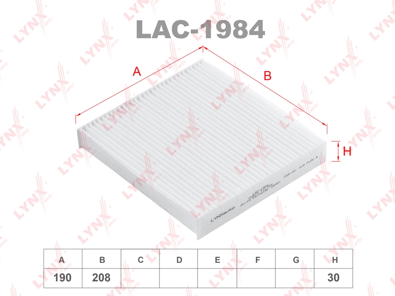 LYNXAUTO LAC1984 Фильтр салонный
