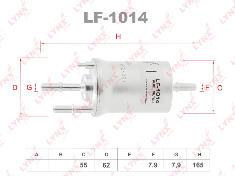 LYNXAUTO LF1014 Фильтр топливный LF-1014
