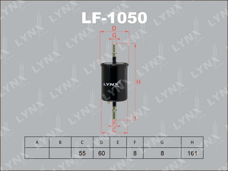 LYNXAUTO LF1050 Фильтр топливный CHEVROLET NIVA 02-