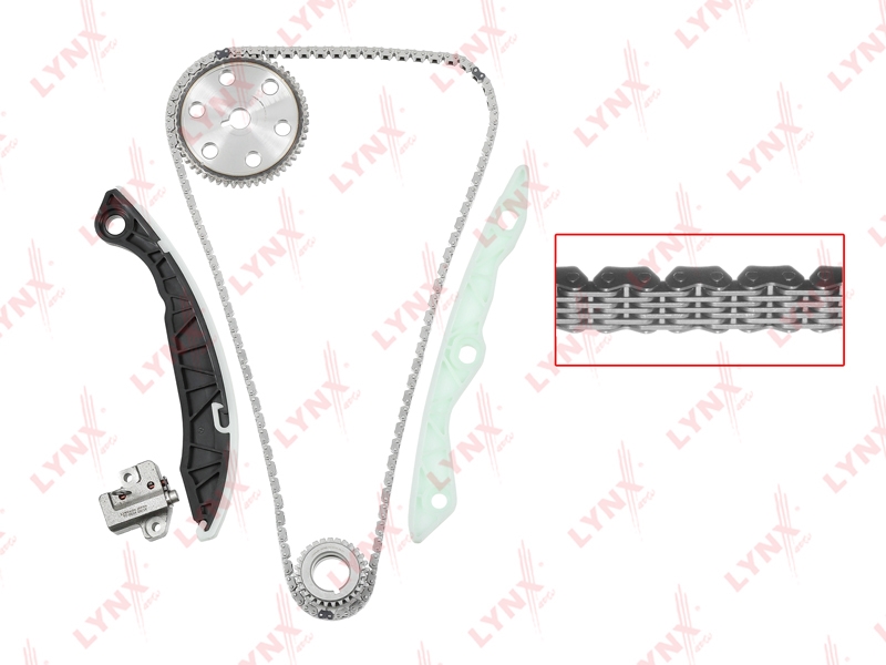 LYNXAUTO TK0024 Комплект цепи ГРМ
