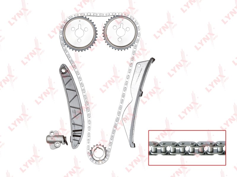 LYNXAUTO TK0027 Комплект цепи ГРМ