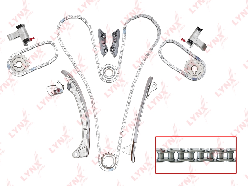 LYNXAUTO TK0043 Комплект цепи ГРМ