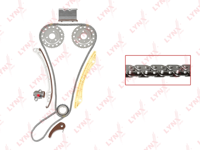 LYNXAUTO TK0077 Комплект цепи ГРМ