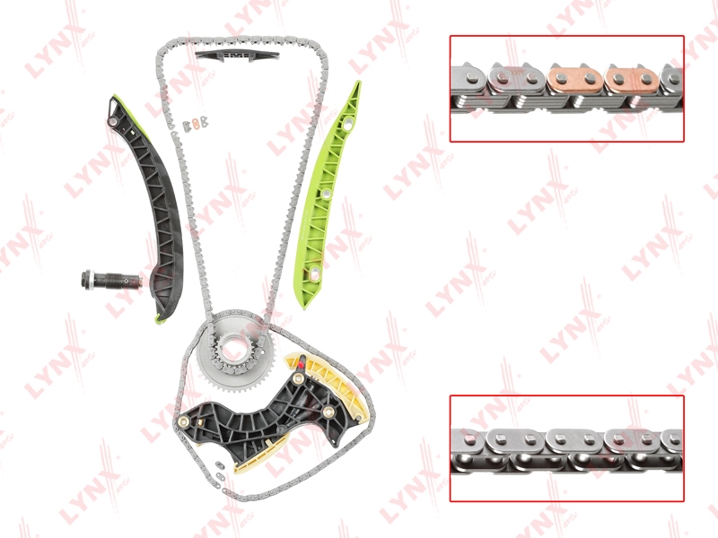 LYNXAUTO TK0108 Комплект цепи ГРМ