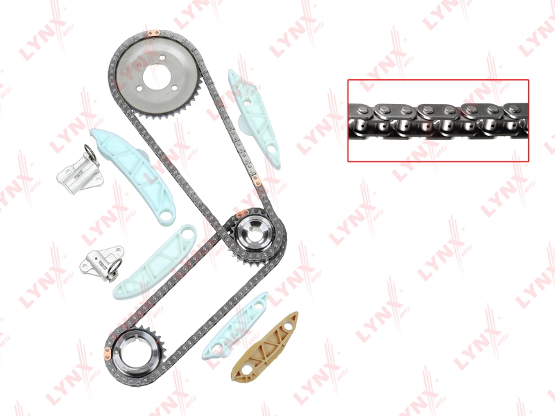LYNXAUTO TK0121 Комплект цепи ГРМ