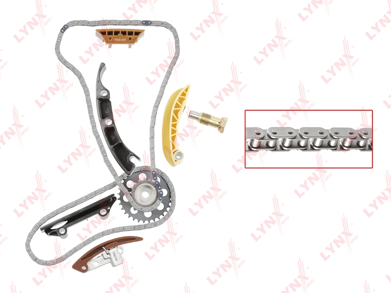 LYNXAUTO TK0127 Комплект цепи ГРМ