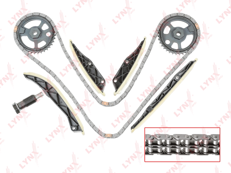 LYNXAUTO TK0195 Комплект цепи ГРМ