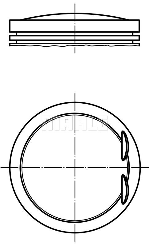 MAHLE 028PI00128000 Поршень dm.82.51x1.2x1.5x2.0 STD Цена за 1 шт.