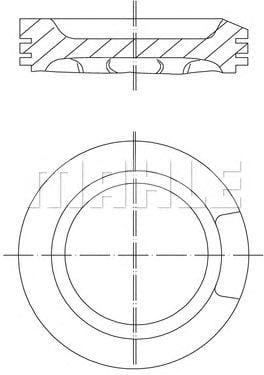 MAHLE 0330400 Поршень