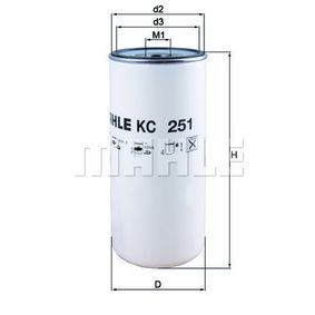 MAHLE KC251 Фильтр топливный RENAULT/VOLVO TRUCKS