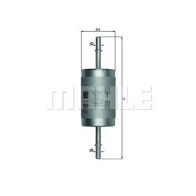 MAHLE KL181 Фильтр топливный FORD FOCUS 1.4-2.0 -04/TRANSIT CONNECT 1.8 02-