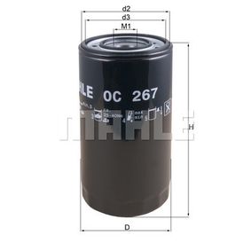 MAHLE OC267 Фильтр масляный IVECO