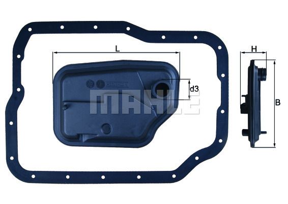 MAHLE HX149D Фильтр АКПП к-кт.FORD FOCUS 00-10   MAZDA MAZDA3 04-10, MAZDA6 03-07