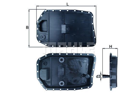 MAHLE HX154 Поддон масляный АКПП BMW E90/60/65 с фильтром
