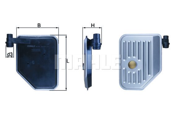 MAHLE HX156 Фильтр АКПП HYUNDAI SONATA EF 04- (ТАГАЗ)/ELANTRA XD 00-/TUCSON 04-/SANTA FE 00-